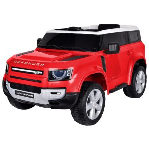 Children's electric car Landrover Defender, red Electric kids car BerghoffTOYS