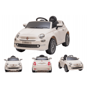 Fiat 500 electric children's car white Alle producten BerghoffTOYS
