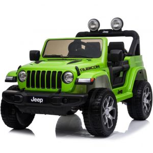 Jeep electric kids car Wrangler rubicon green