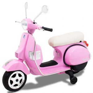 Vespa electric kids scooter pink