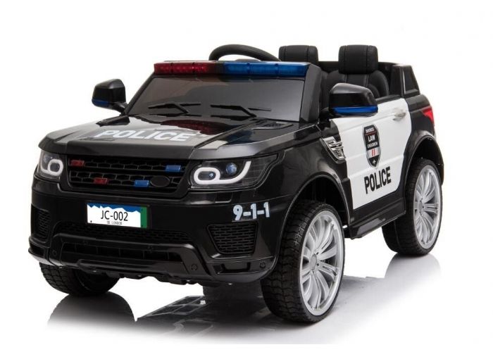 Land Rover Police kidscar black Prijstechnisch outdoortoys4kids