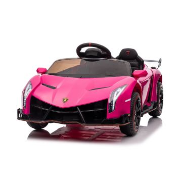 Lamborghini Veneno electric children's car pink