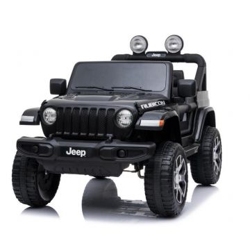 Jeep elektrische kinderauto Wrangler zwart