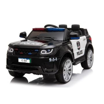 Land Rover Police kidscar black Prijstechnisch outdoortoys4kids
